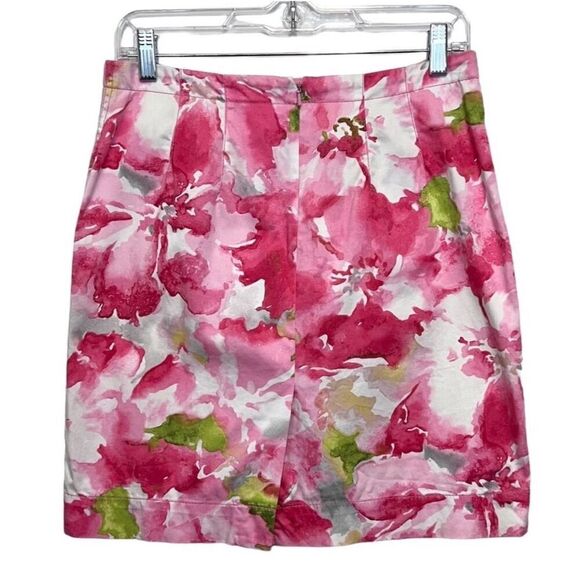 Anne Klein Women's Floral A-Line Skirt Size 4 Multicolor Casual Spring - Picture 2 of 10